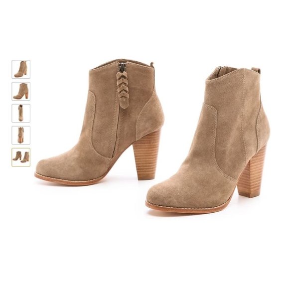 SOLD - Joie Dalton Suede Booties Sz 36.5 - Picture 6 of 15